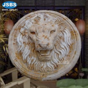 Marble Lion Head Relief, JS-RF041